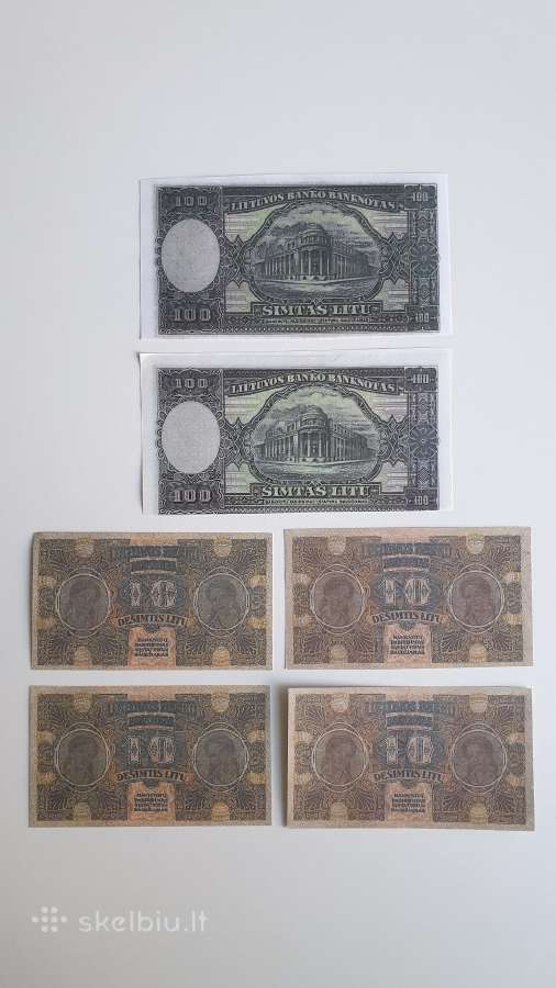 Smetoniškų ir Ostų banknotų reprodukcijos kopijos! - nuotraukos Nr. 5