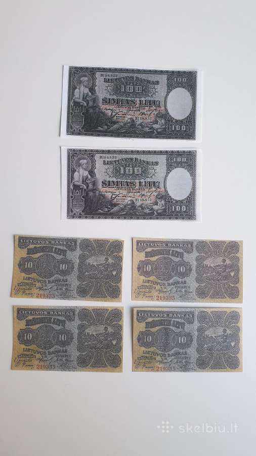 Smetoniškų ir Ostų banknotų reprodukcijos kopijos! - nuotraukos Nr. 6