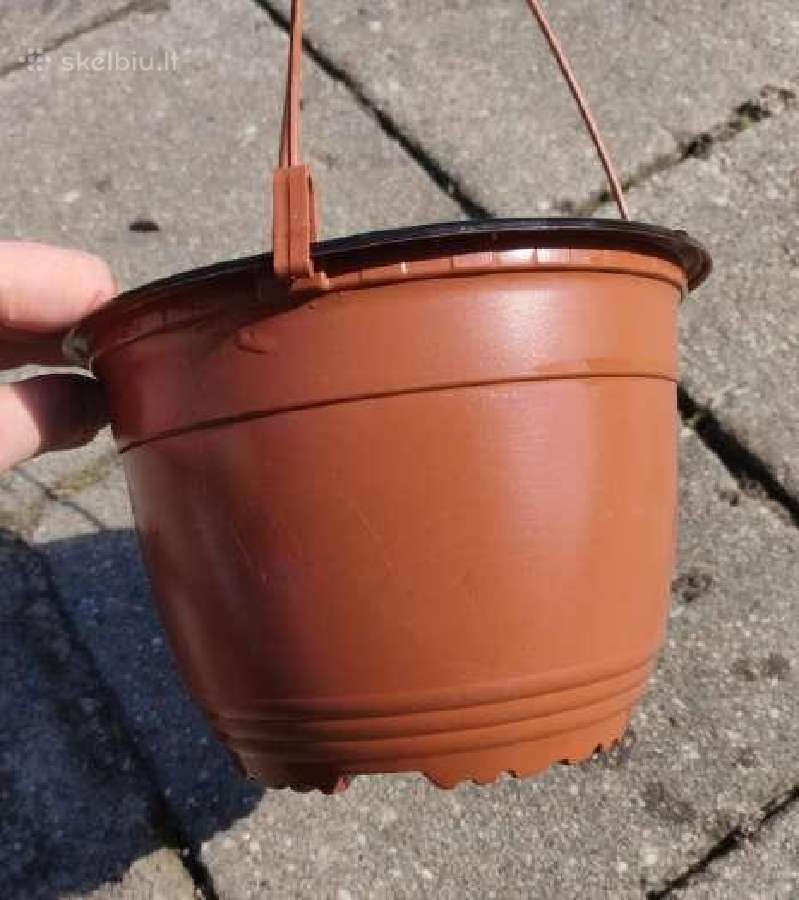 Plastikinis vazonas .Aukštis iki kabliuko 45cm - nuotraukos Nr. 5