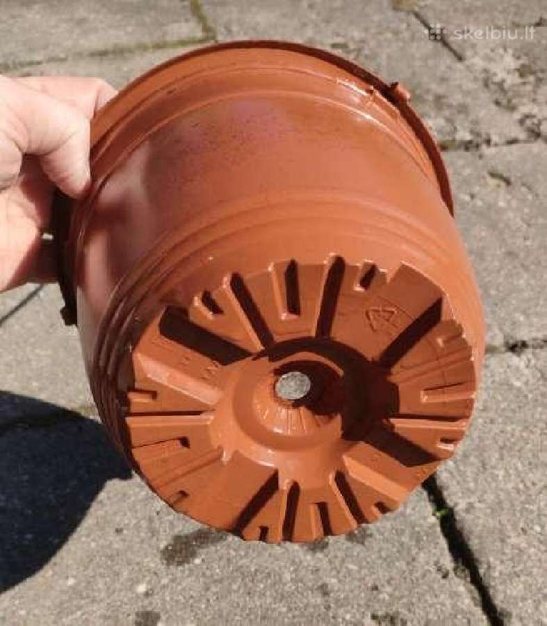 Plastikinis vazonas .Aukštis iki kabliuko 45cm - nuotraukos Nr. 3