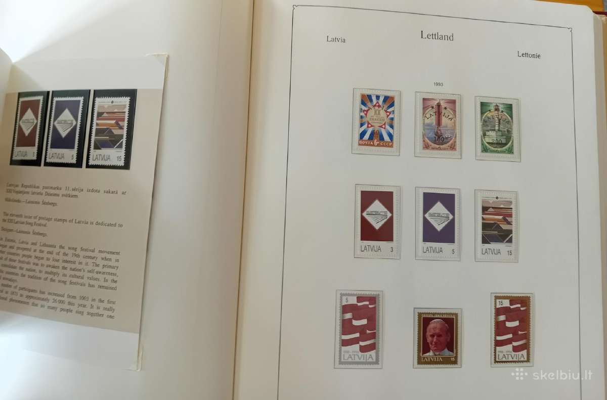 Pašto ženklai Latvija 1990-97 metai, albumas - nuotraukos Nr. 6