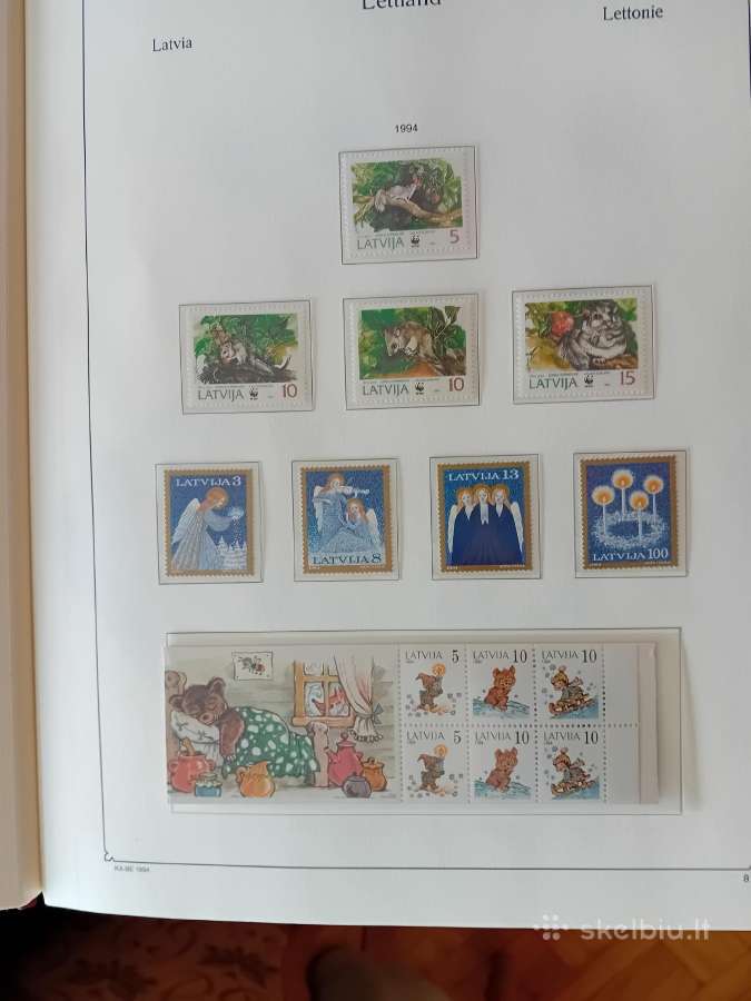 Pašto ženklai Latvija 1990-97 metai, albumas - nuotraukos Nr. 9