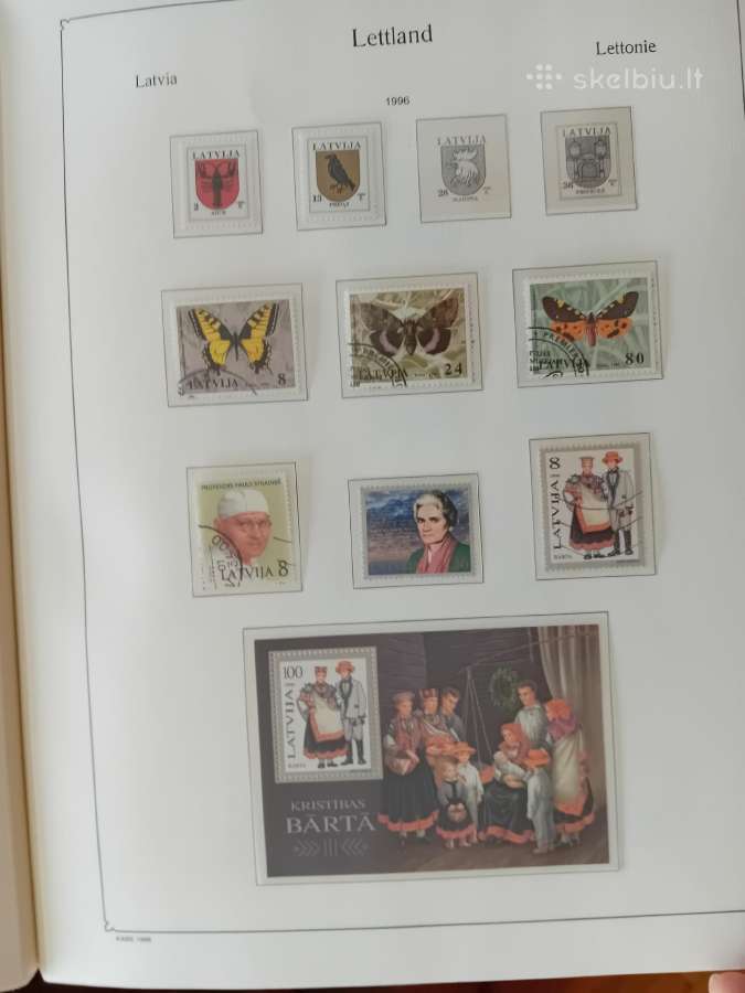 Pašto ženklai Latvija 1990-97 metai, albumas - nuotraukos Nr. 12