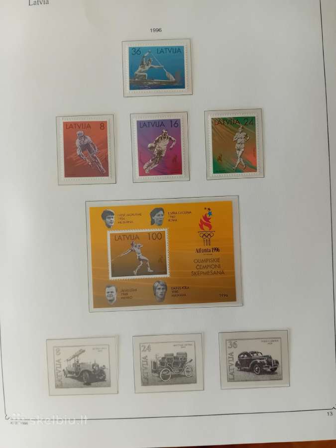 Pašto ženklai Latvija 1990-97 metai, albumas - nuotraukos Nr. 13