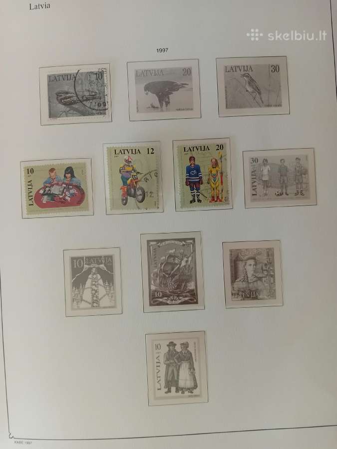 Pašto ženklai Latvija 1990-97 metai, albumas - nuotraukos Nr. 15