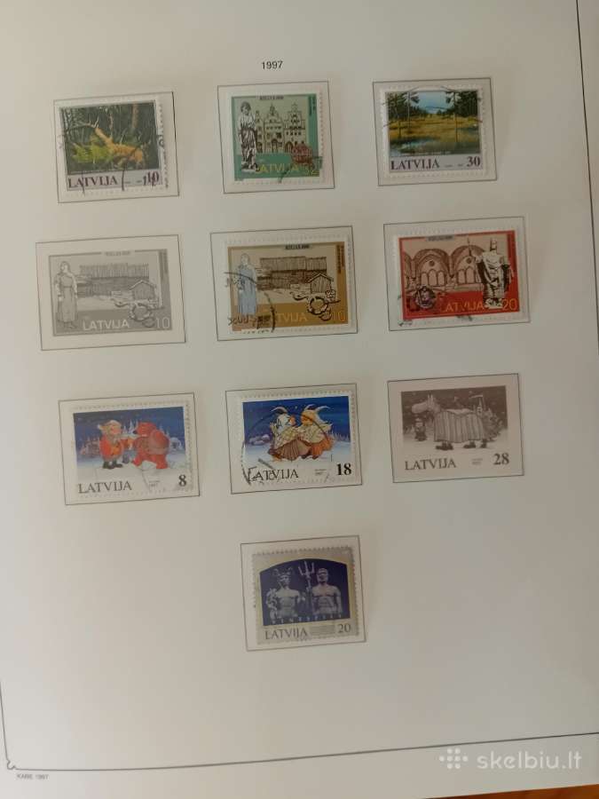Pašto ženklai Latvija 1990-97 metai, albumas - nuotraukos Nr. 17