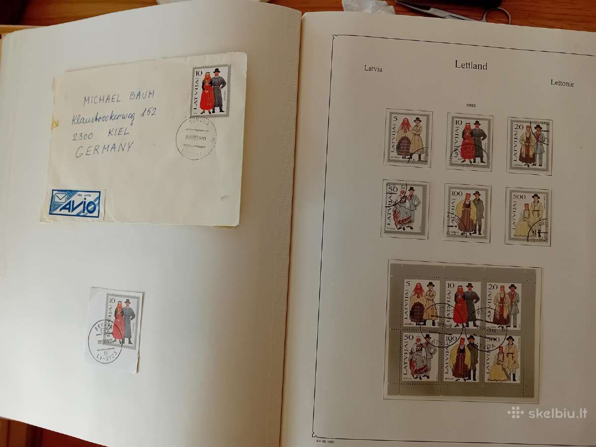 Pašto ženklai Latvija 1990-97 metai, albumas - nuotraukos Nr. 21