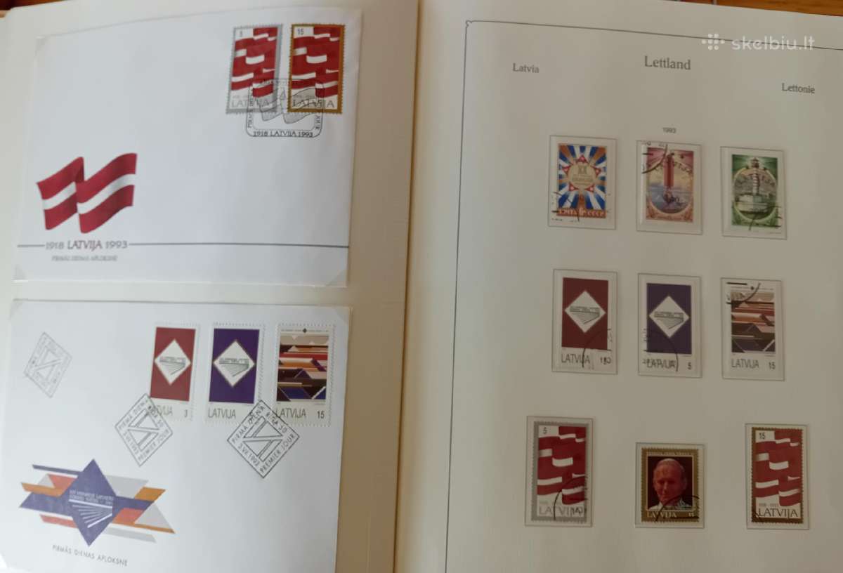 Pašto ženklai Latvija 1990-97 metai, albumas - nuotraukos Nr. 22
