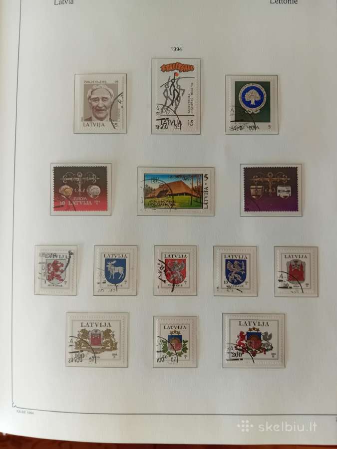 Pašto ženklai Latvija 1990-97 metai, albumas - nuotraukos Nr. 24