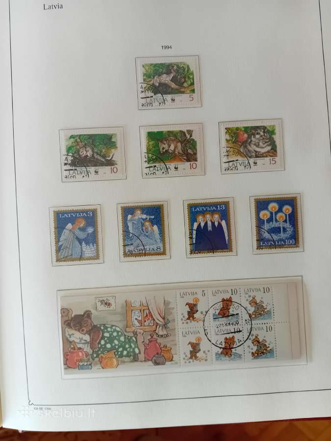 Pašto ženklai Latvija 1990-97 metai, albumas - nuotraukos Nr. 25