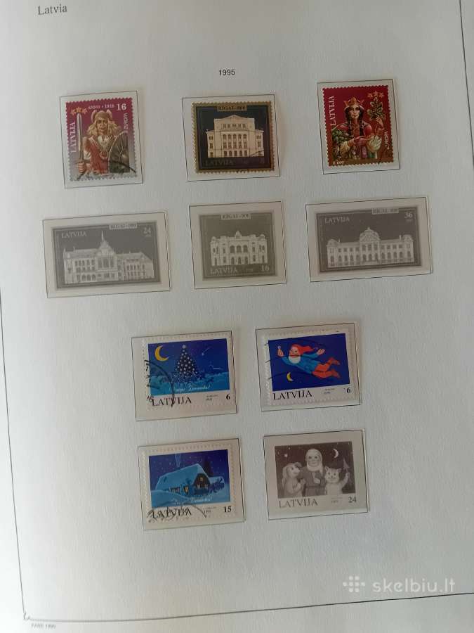 Pašto ženklai Latvija 1990-97 metai, albumas - nuotraukos Nr. 28