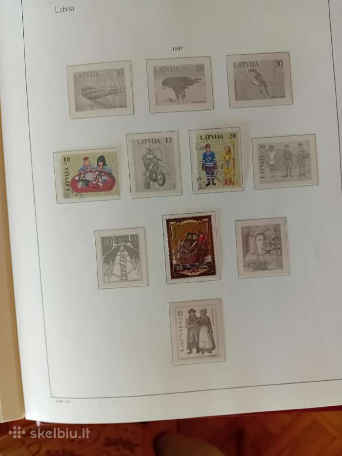 Pašto ženklai Latvija 1990-97 metai, albumas - nuotraukos Nr. 32