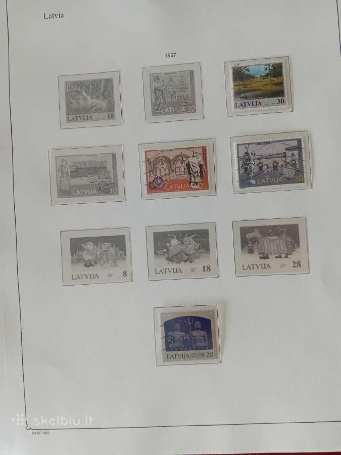 Pašto ženklai Latvija 1990-97 metai, albumas - nuotraukos Nr. 33