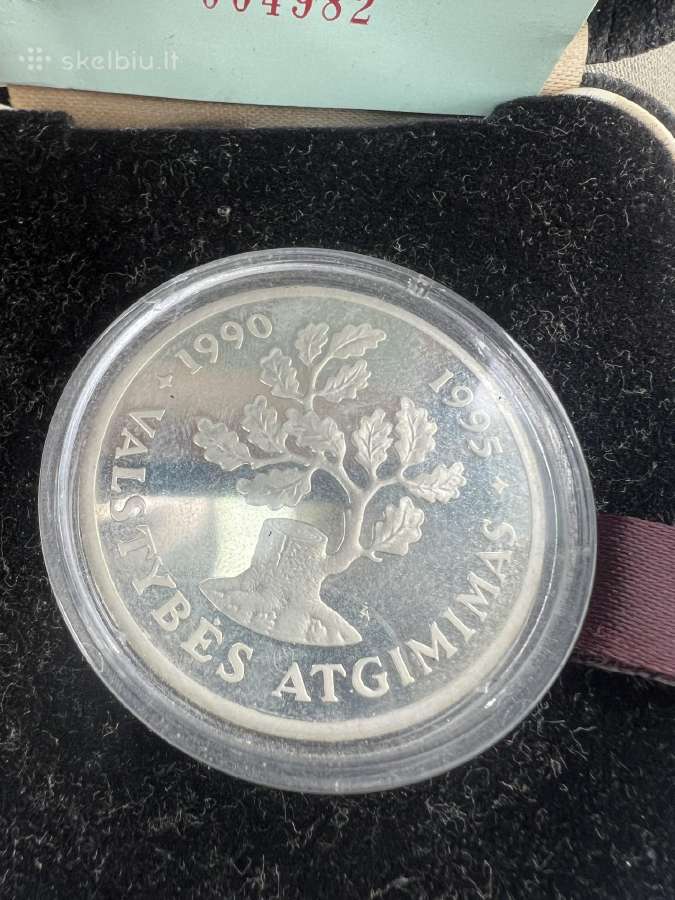 50 litų moneta - Valstybės atgimimas 1990-1995 - nuotraukos Nr. 2