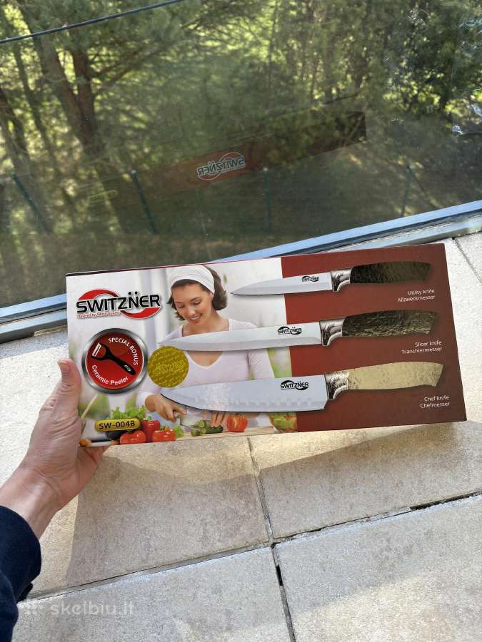 Du nauji Switzner peiliai su dėžute - nuotraukos Nr. 3