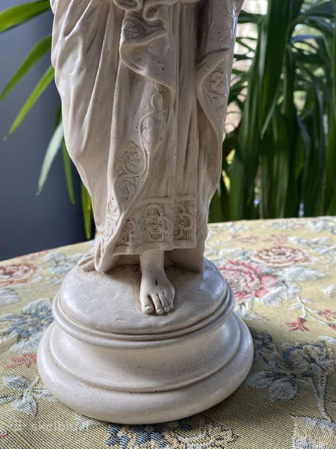 Vintažinė Jėzaus skulptūra - nuotraukos Nr. 7
