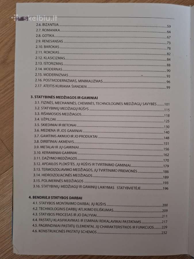 Statybos menas. Statybinės medžiagos ir bendrieji. - nuotraukos Nr. 3