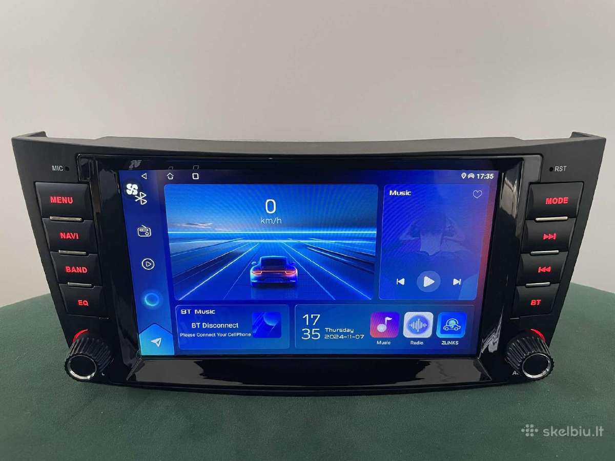 Mercedes E klasė android Carplay Androidauto
