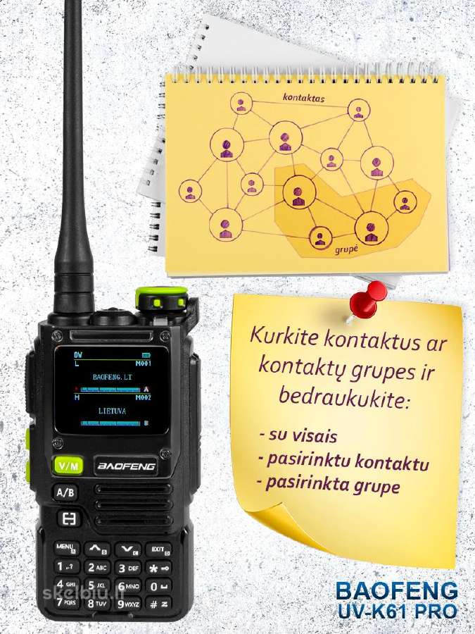Radijo stotelės Baofeng Uv-k61 / Uv-k61 pro - nuotraukos Nr. 5