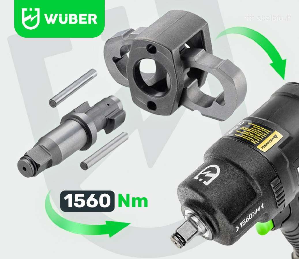 Wuber pneumatinis smūginis veržliasukis 1560nm - nuotraukos Nr. 10