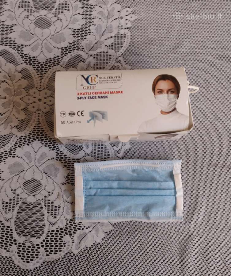 Ncr grup medicininės kaukės 1vnt/0.06€.turiu 20vnt