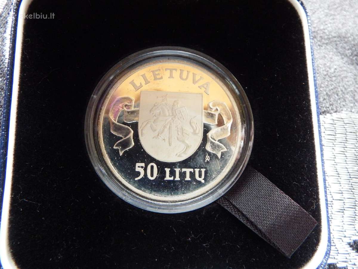 50 litų moneta Sausio 13-oji sidabrinė - nuotraukos Nr. 3