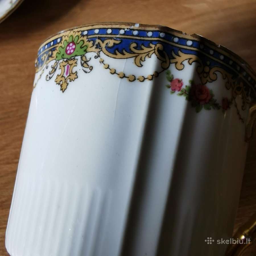 Antikvariniai Limoges puodeliai su lėkštutėm - nuotraukos Nr. 7