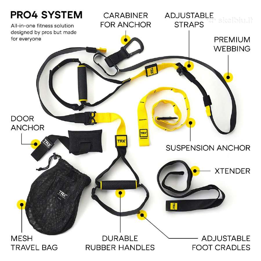 Diržų treniruoklis Trx Move & Pro 4