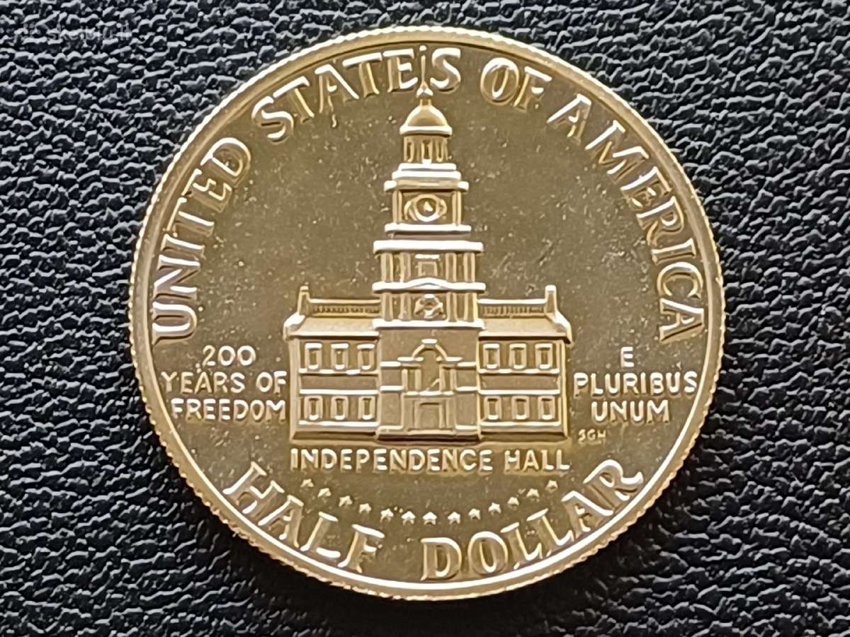 (150) Puse dolerio 1976m. Kenedis sidabras proof