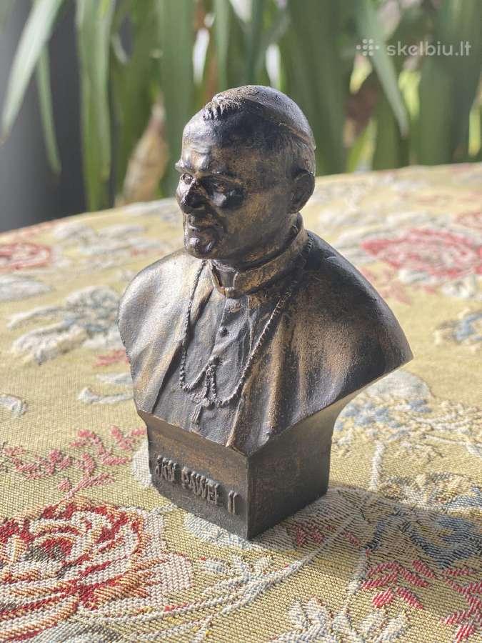 Daili vintažinė Jono Pauliaus II skulptūrėlė