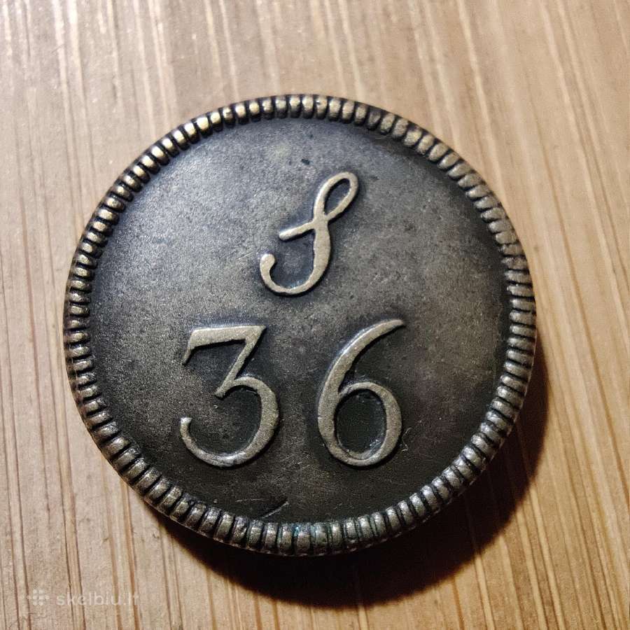 36 šilingai 1750 - UK Gvinėja - stovis kolekcinis