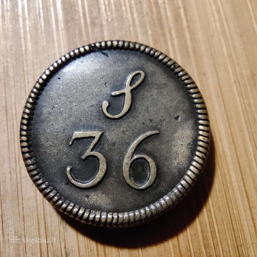 36 šilingai 1750 - UK Gvinėja - stovis kolekcinis - nuotraukos Nr. 2