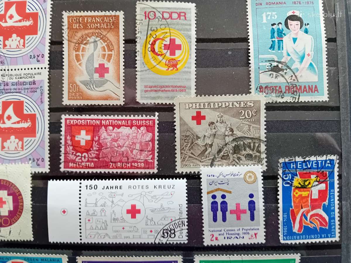 Pašto ženklai "Raudonasis kryžius" - nuotraukos Nr. 6
