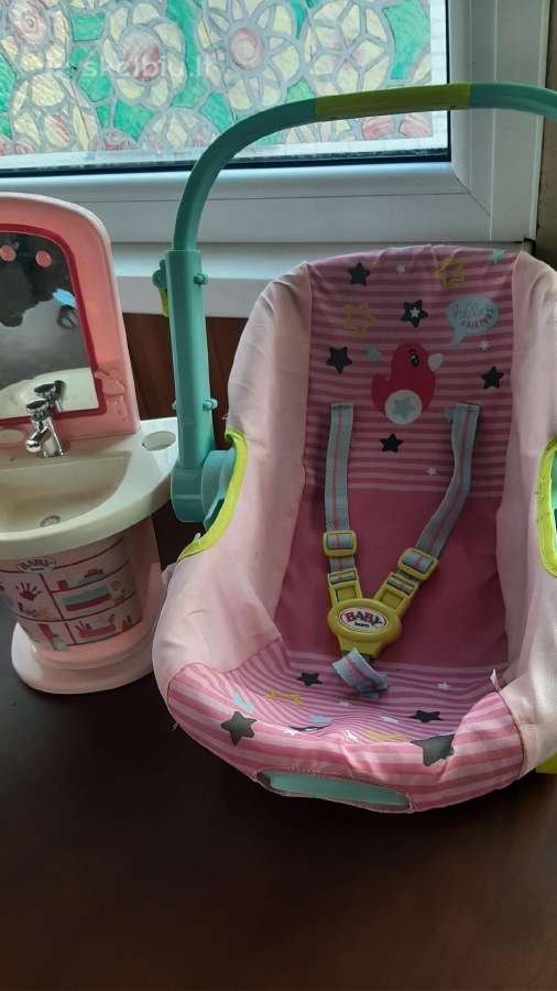 Baby born nešioklė vežimėlis ir kriauklė - nuotraukos Nr. 2