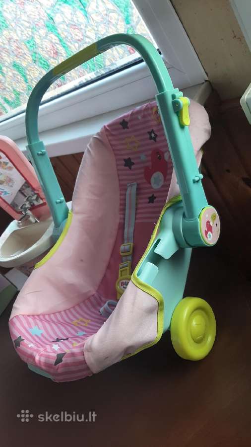 Baby born nešioklė vežimėlis ir kriauklė - nuotraukos Nr. 3