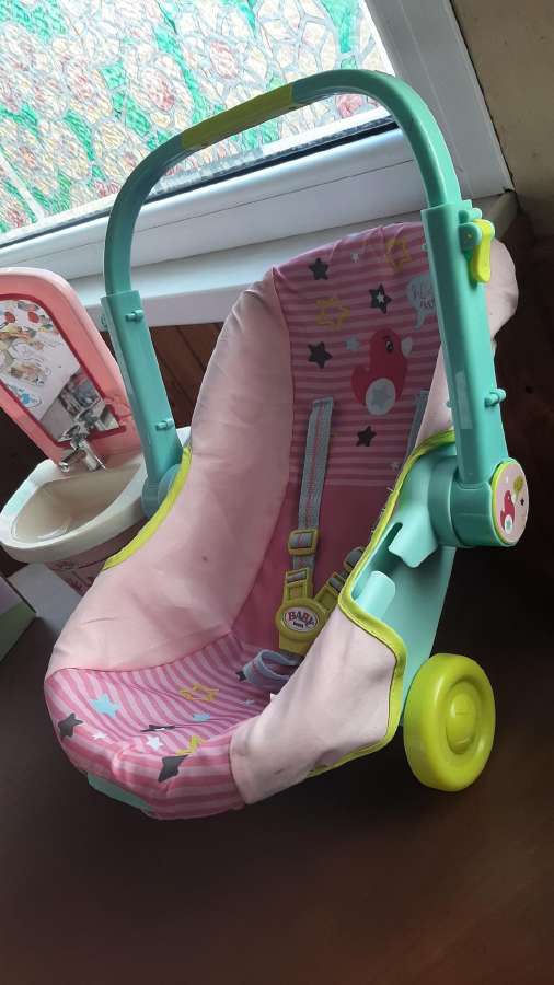Baby born nešioklė vežimėlis ir kriauklė - nuotraukos Nr. 4