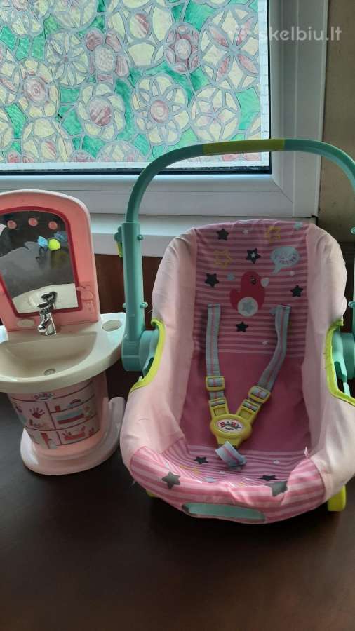 Baby born nešioklė vežimėlis ir kriauklė - nuotraukos Nr. 6