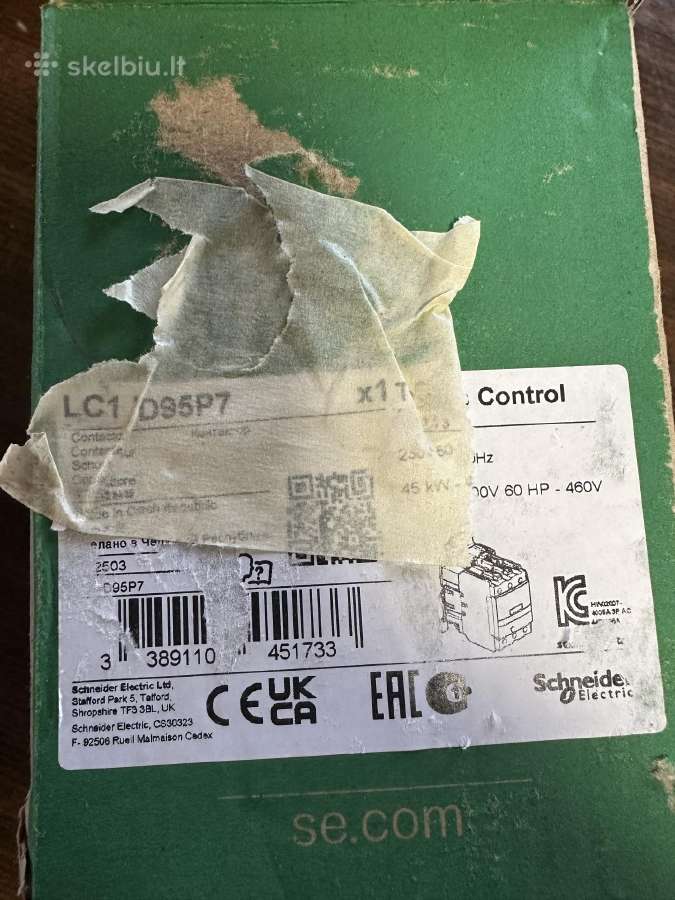 Schneider Electric Schneider 3p 95a 230v Ac 1z 1r - nuotraukos Nr. 4