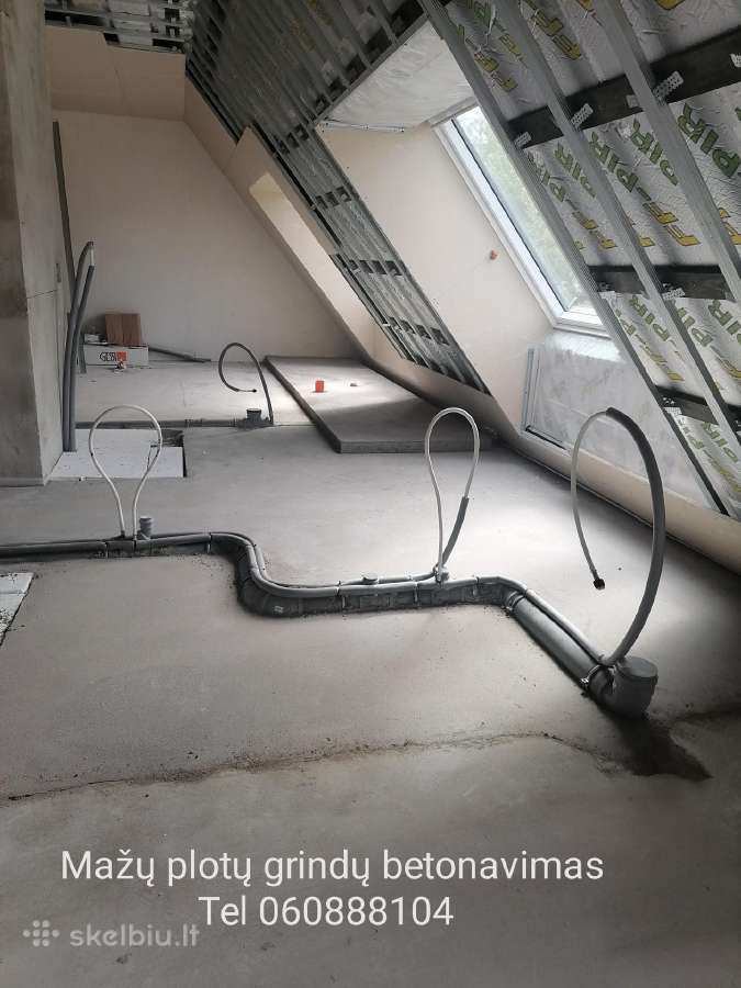Mažų Plotų Patalpų Grindų Betonavimas - nuotraukos Nr. 12