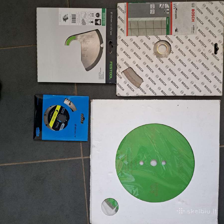 Deimantiniai diskai Festool Bosch Tyrolit Drome