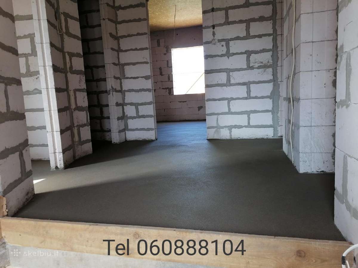 Mažų Plotų Patalpų Grindų Betonavimas - nuotraukos Nr. 9