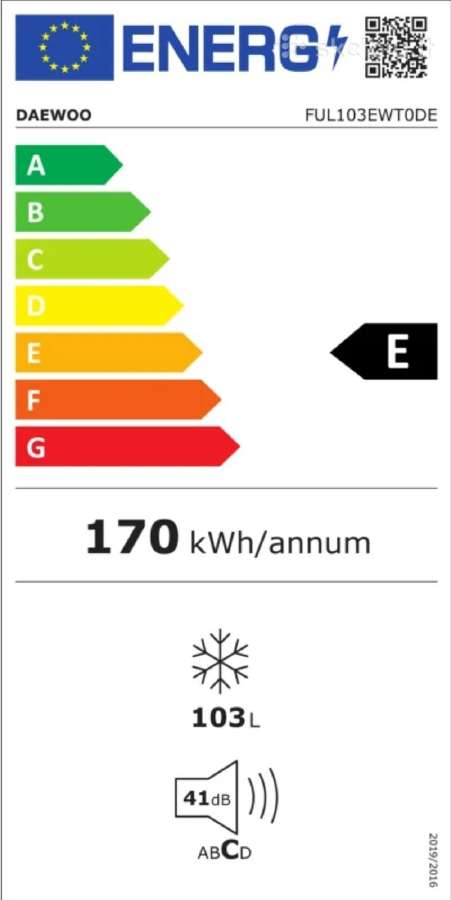 84cm aukščio šaldiklis Daewoo su ,Lowfrost" - nuotraukos Nr. 5