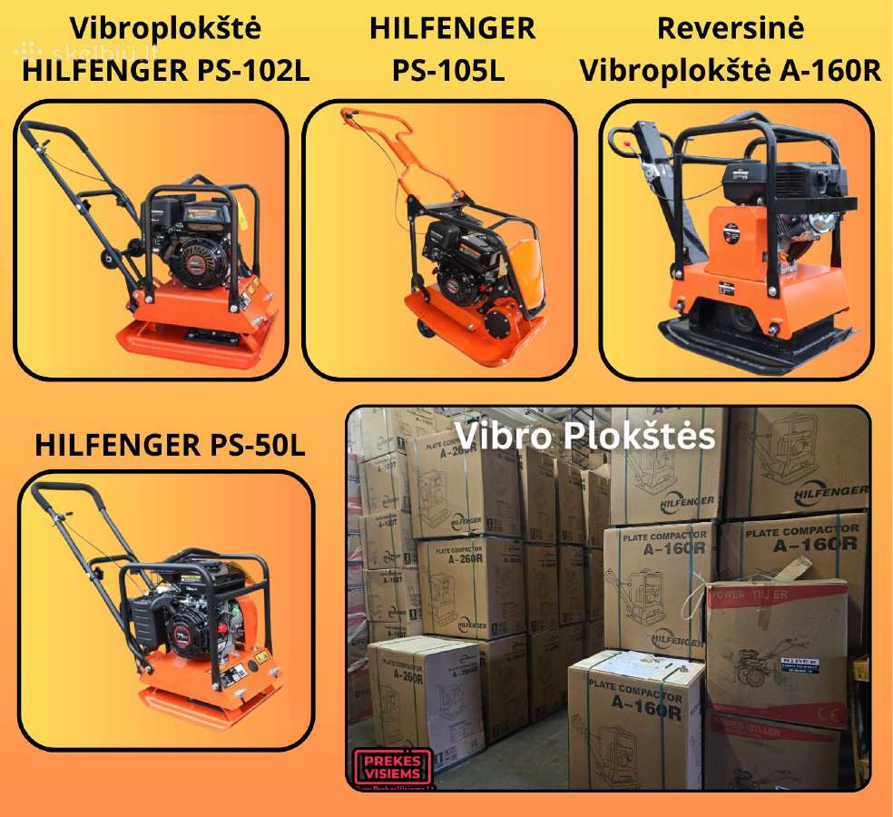 Pigiausiai Vibroplokštės! Hilfenger, Kraft&dele