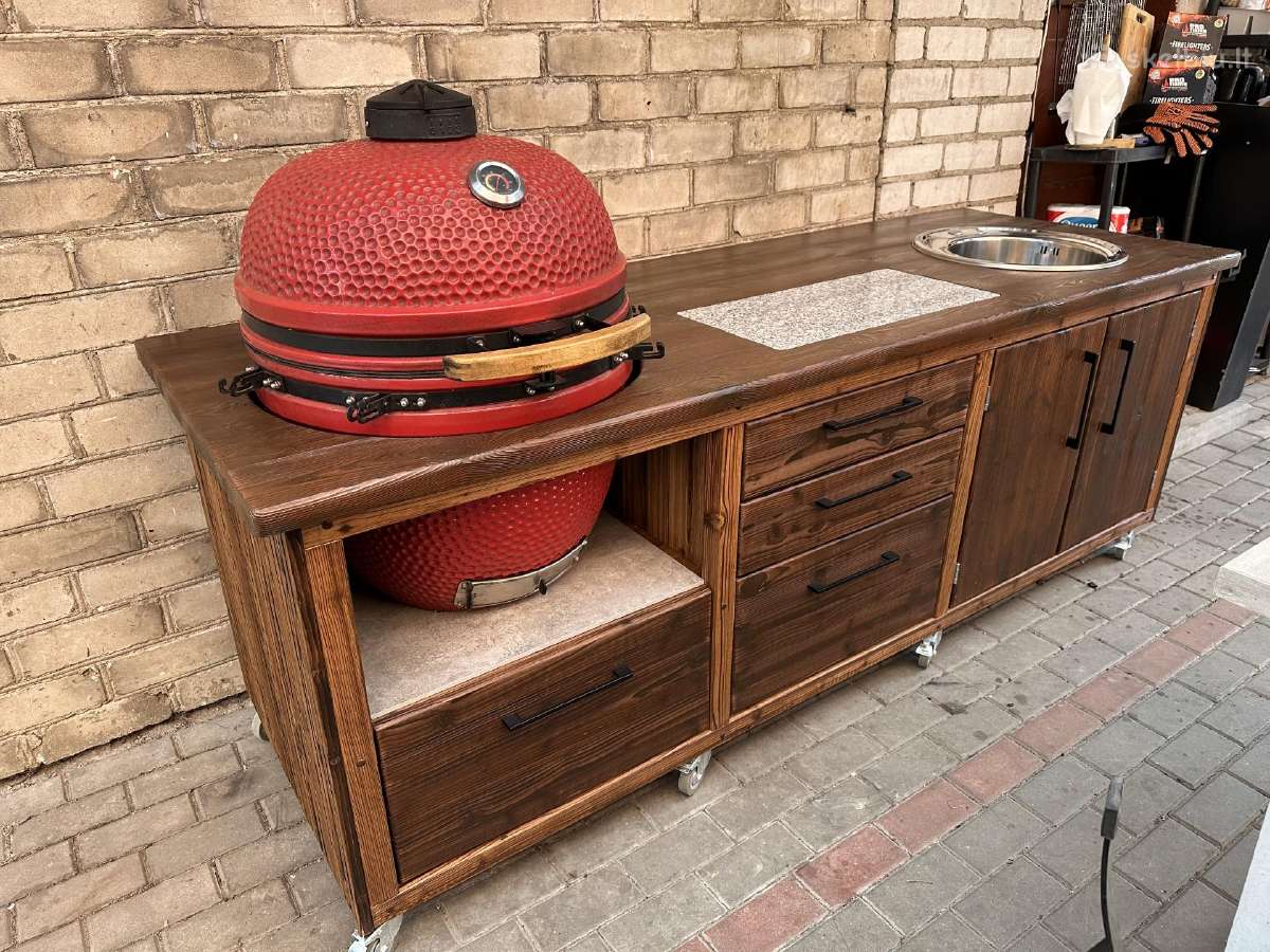 Kamado stalas Kamado kepsninė grilius - nuotraukos Nr. 23