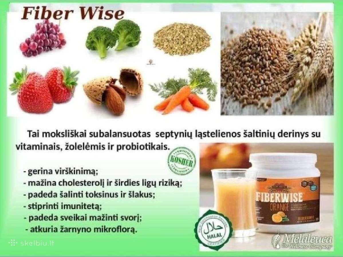 Fiberwise ląstelienos kokteilis, žarnyno šluota