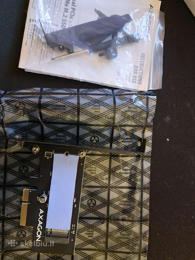 M.2 Nvme į Pcie 4.0/3.0 X1 ir X4 - nuotraukos Nr. 5