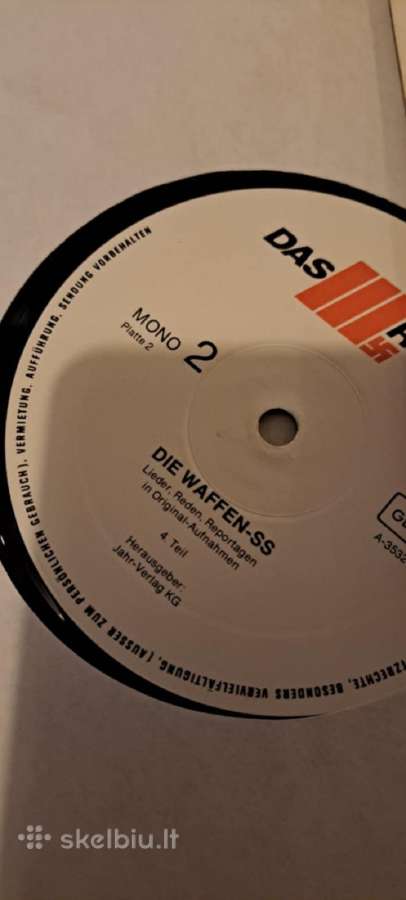 Waffen Ss plokštelė - nuotraukos Nr. 2