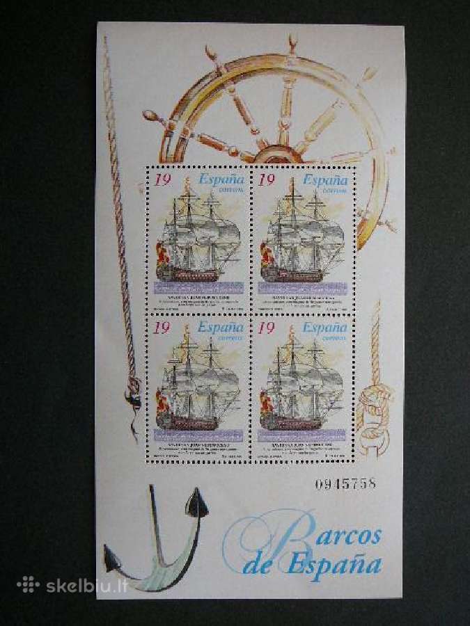 Burlaiviai Laivai Ispanija 1995 Mnh sp28s - nuotraukos Nr. 3