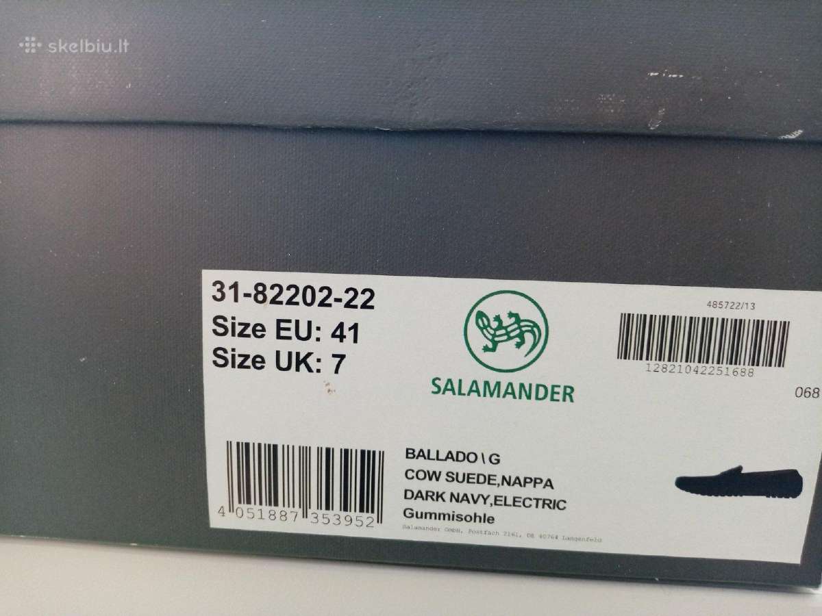 Parduodu naujus makasinus Salamander kaina 90 €