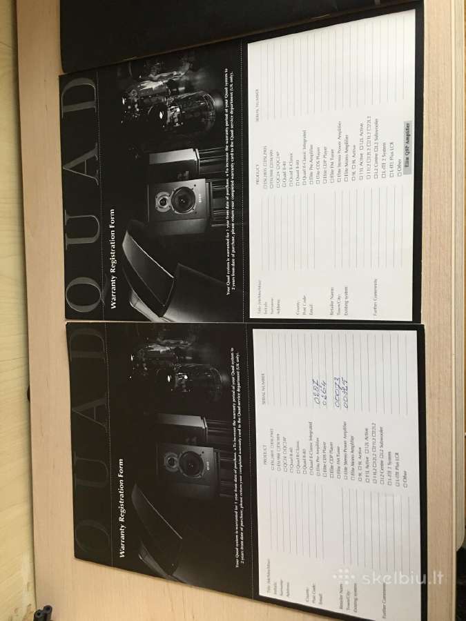 Quad Elite Series Komplektas - Amp/preamp/tuner/CD - nuotraukos Nr. 7